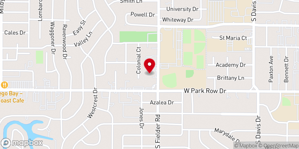 Map showing location of Westminster Presbyterian Church