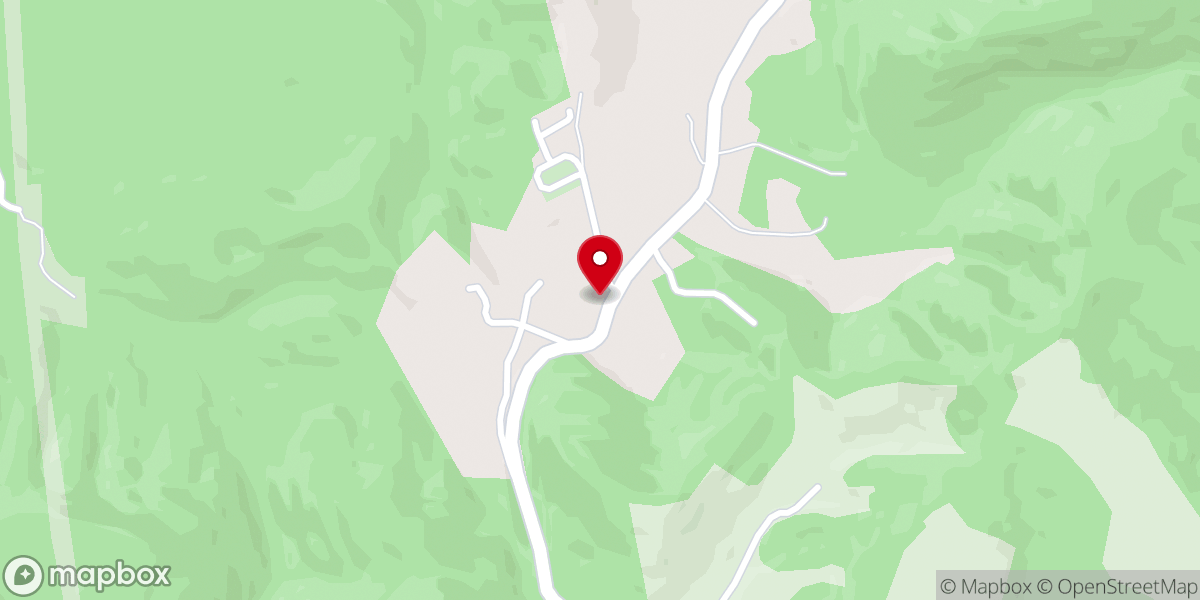 Map showing location of Blue Springs Baptist Church