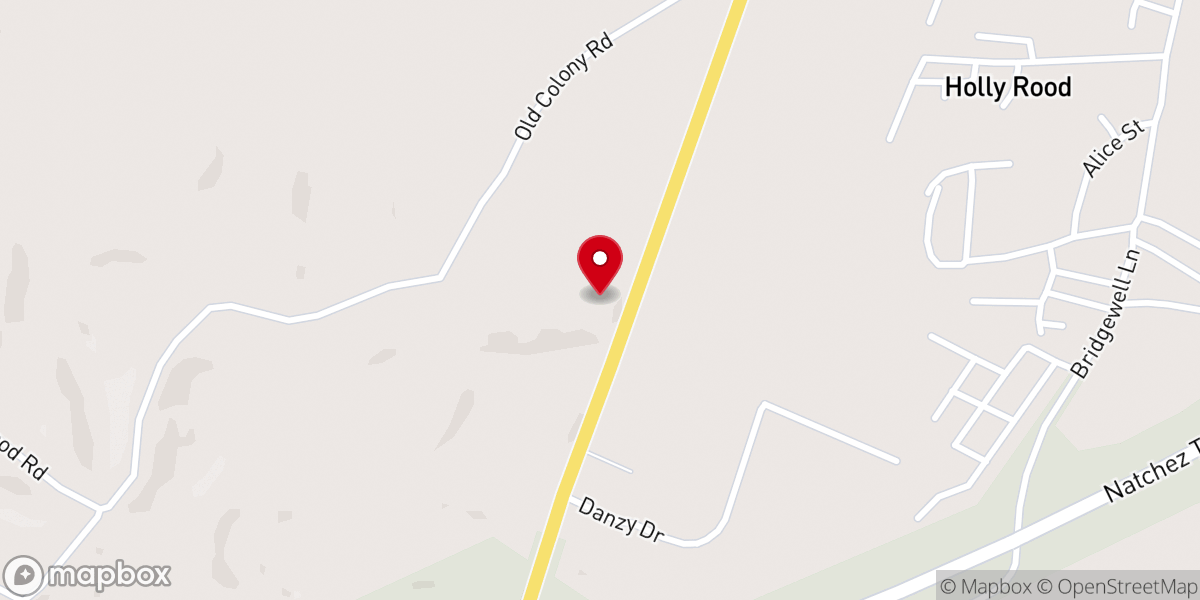 Map showing location of Central Church of Christ