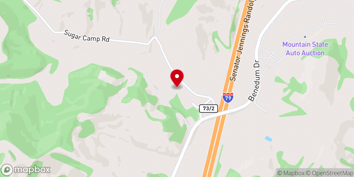 Map showing location of Camp Faith Youth Camp