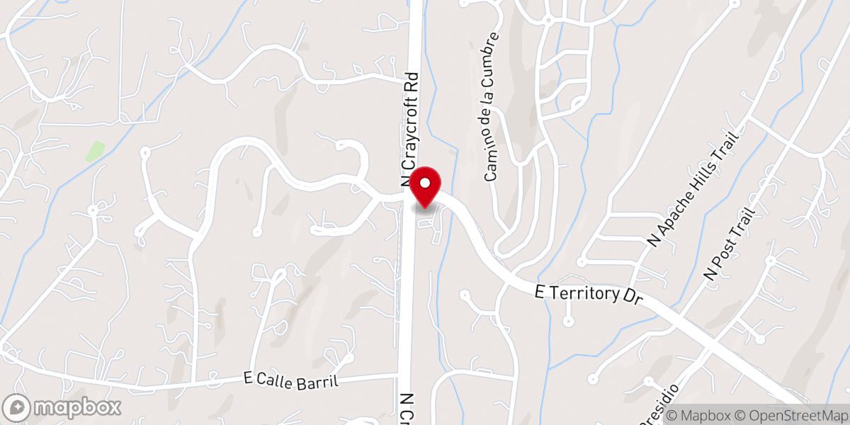 Map showing location of Lutheran Church of the Foothills