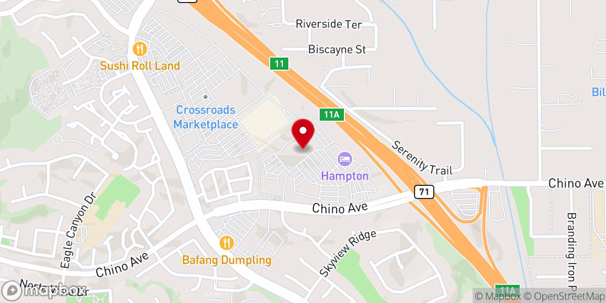 Map showing location of Harkins Theatres Chino Hills