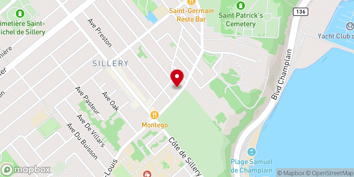 Map showing location of ANFGC - Québec ( All Nations Full Gospel Church)