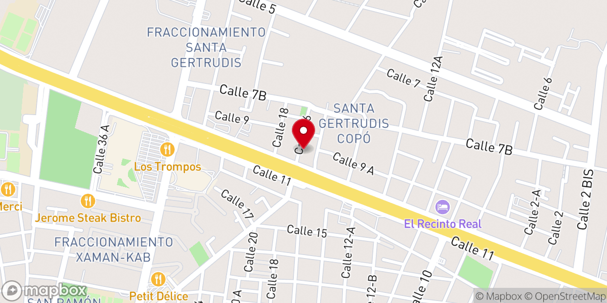 Map showing location of IGLESIA BAUTISTA DEL SHADAI