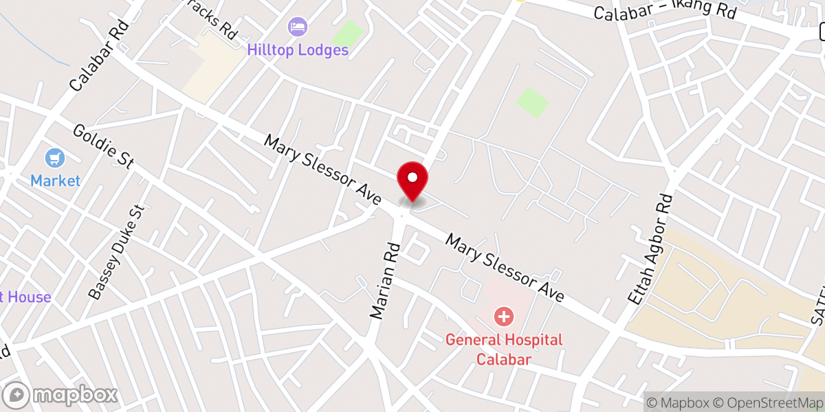 Map showing location of The Apostolic Church Office