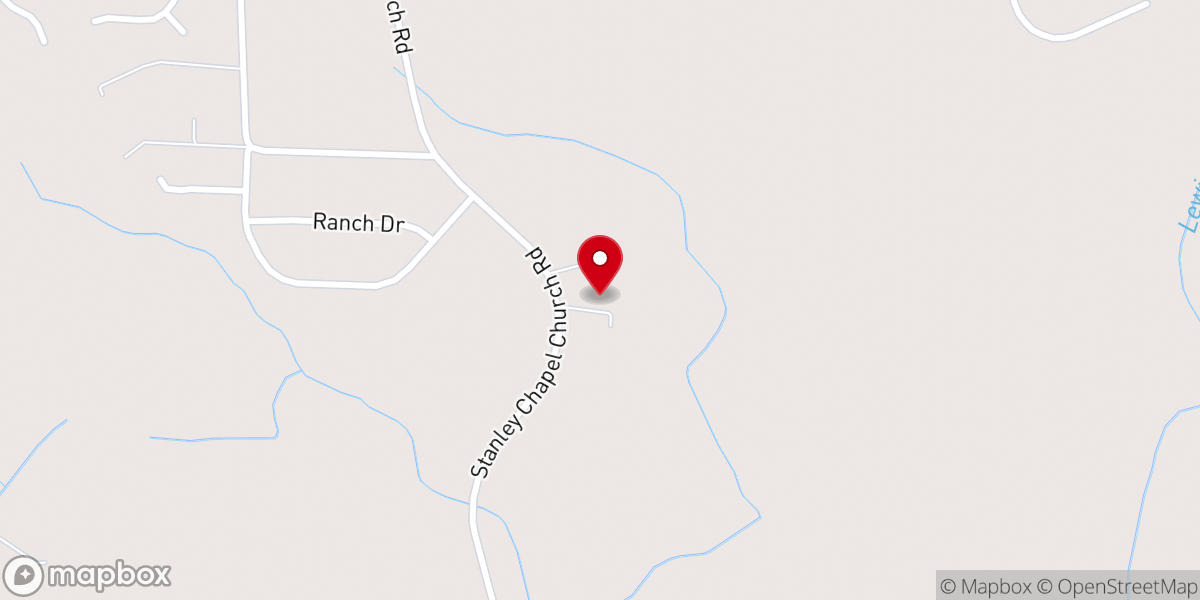 Map showing location of Stanley Chapel FWB Church 9995