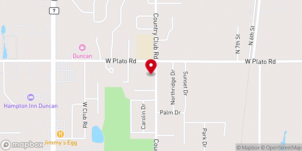 Map showing location of Good Shepherd Lutheran Church