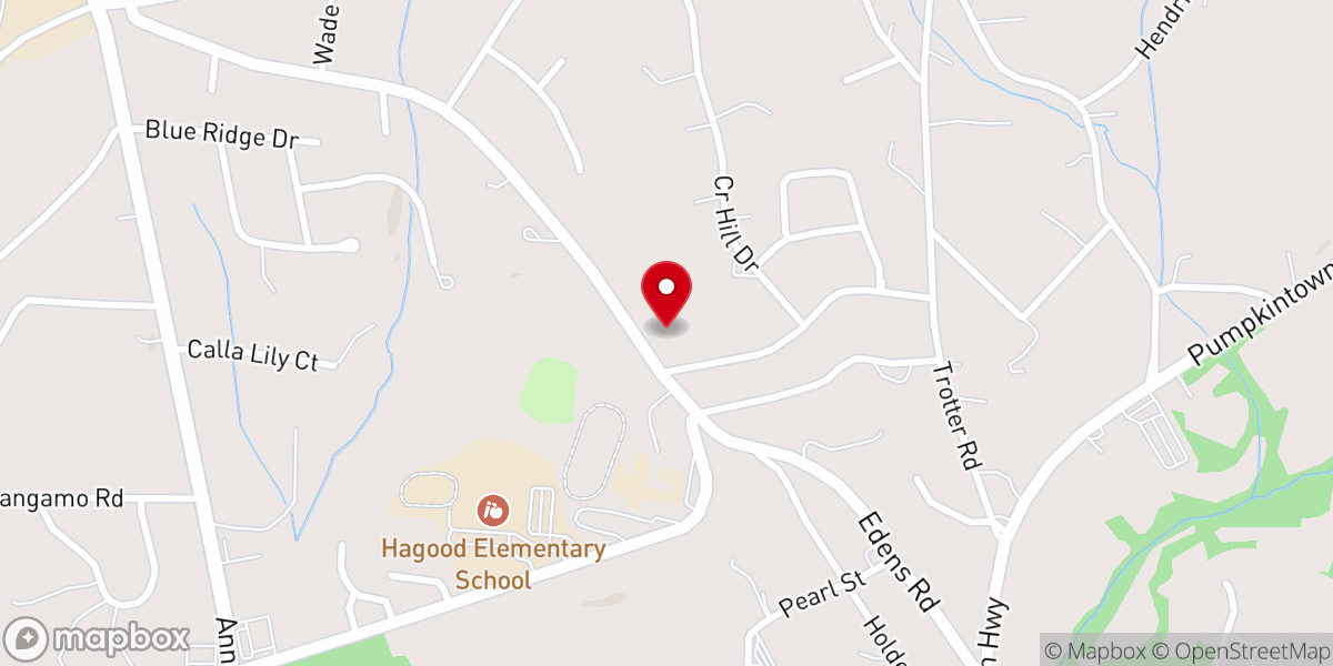 Map showing location of Sparkle and shine cleaning services