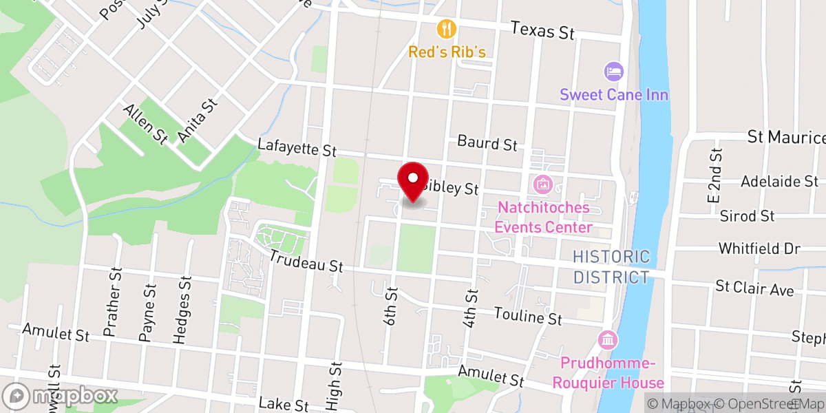 Map showing location of Asbury Methodist Church