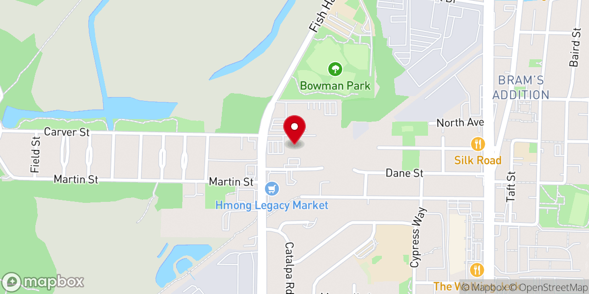 Map showing location of Madison Church of Christ