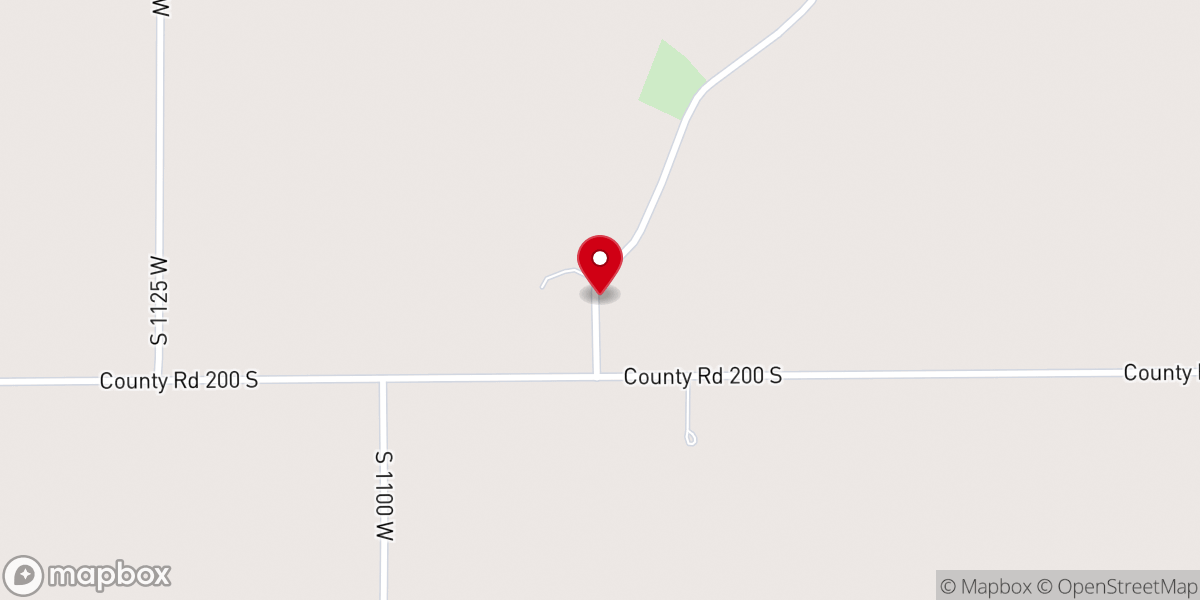 Map showing location of Pleasant Ridge Church