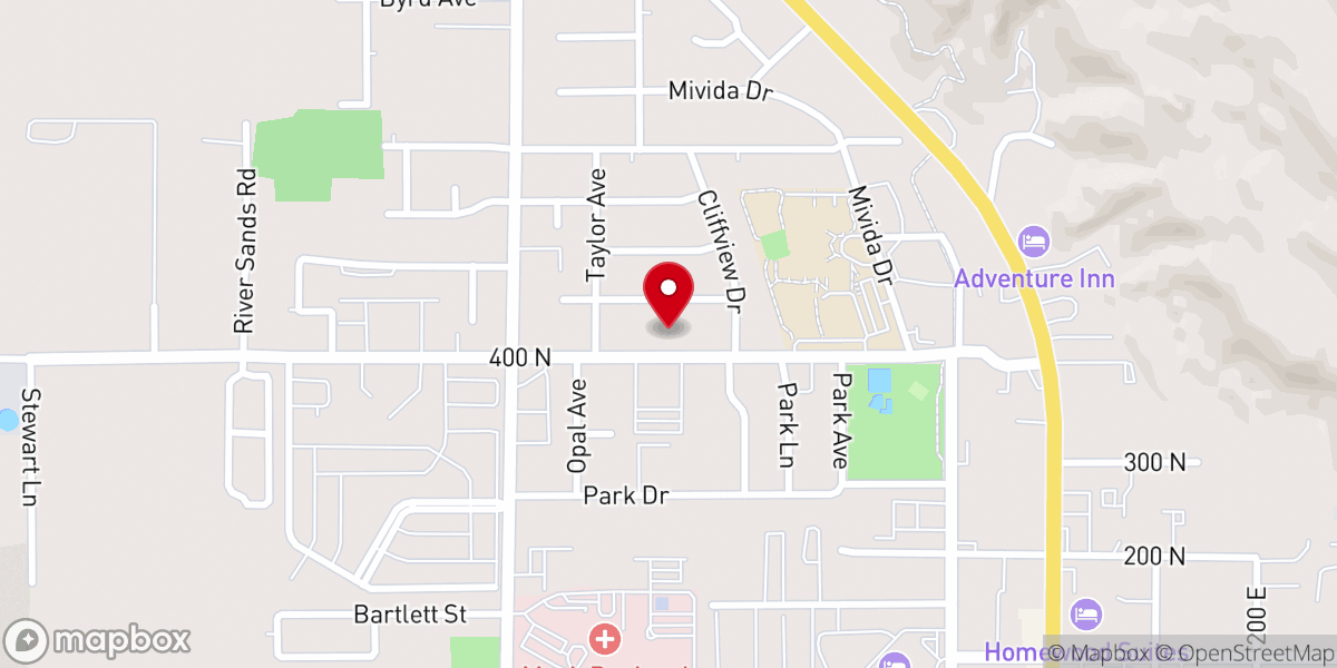 Map showing location of Grace Lutheran Church