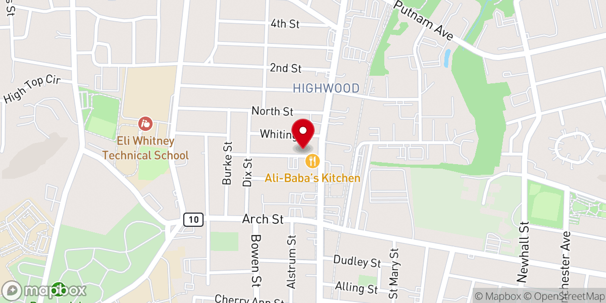Map showing location of Love Center Deliverance Ministry Inc