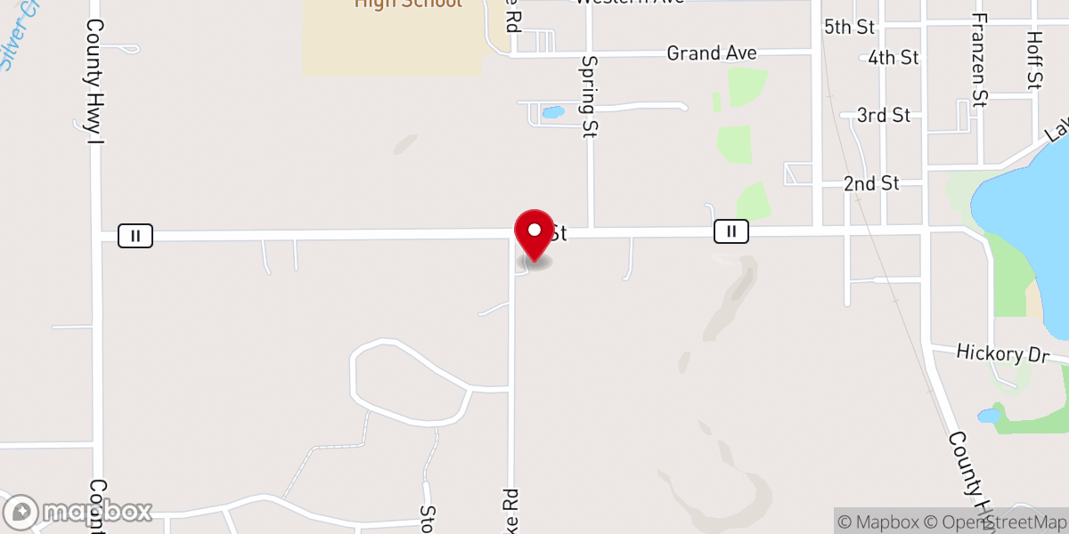 Map showing location of St John's United Church-Christ