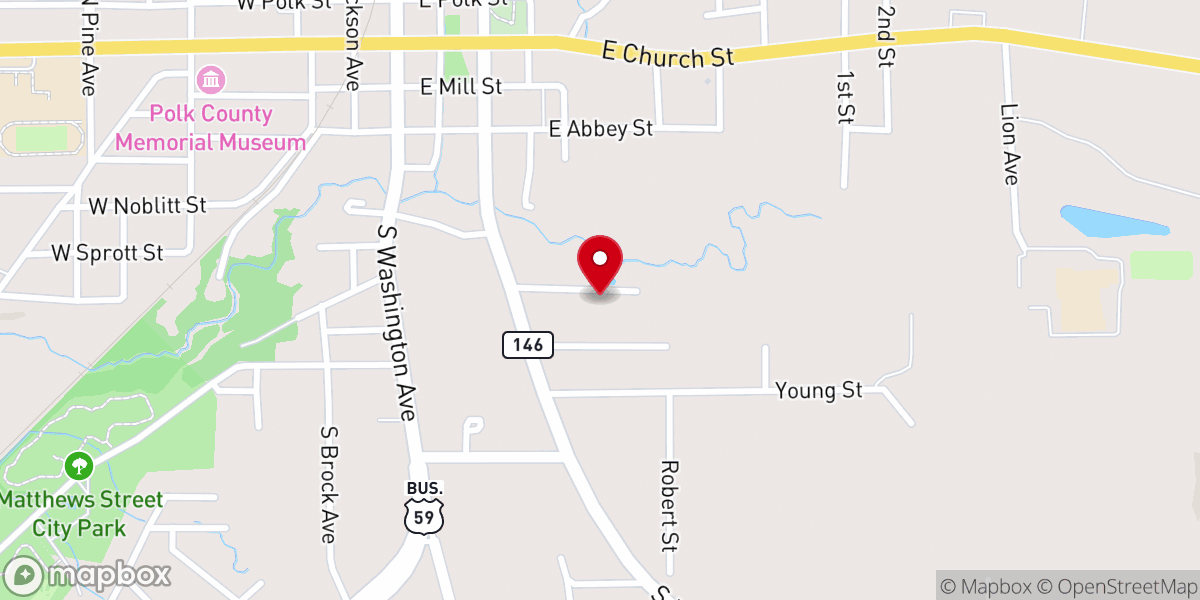 Map showing location of Mission Bautista Central