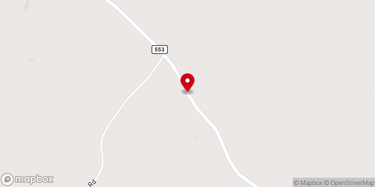Map showing location of Rosehill Baptist Church #2 Church