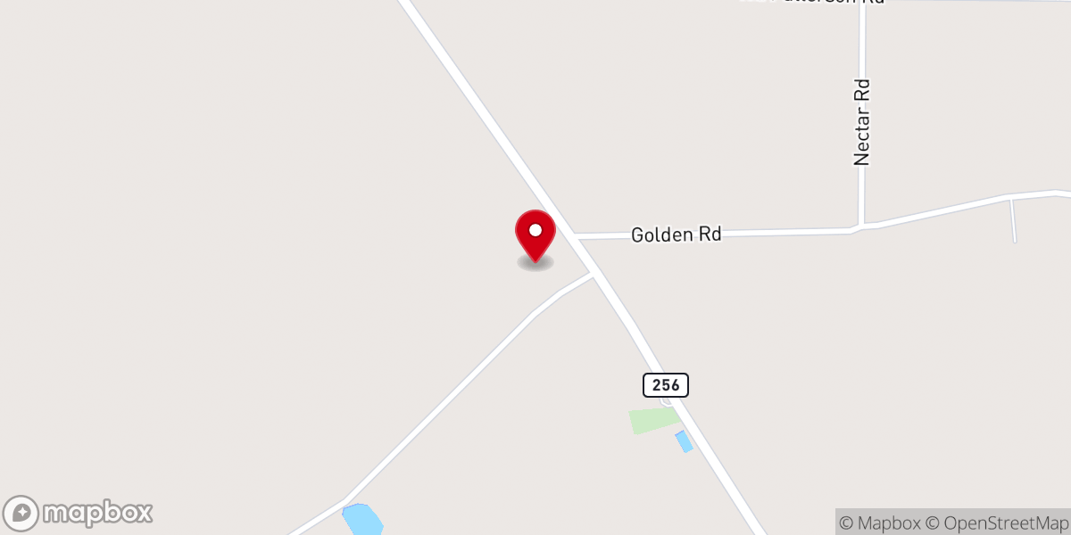 Map showing location of New Hope Church