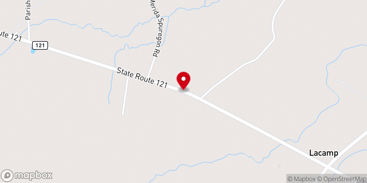 Map showing location of Victory Pentecostal