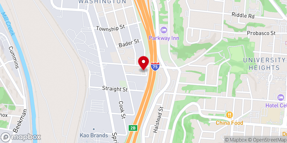 Map showing location of Sacred Heart Church