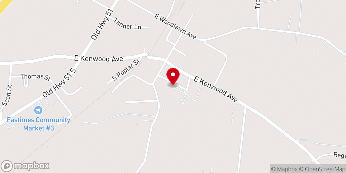 Map showing location of Brighton Presbyterian Church