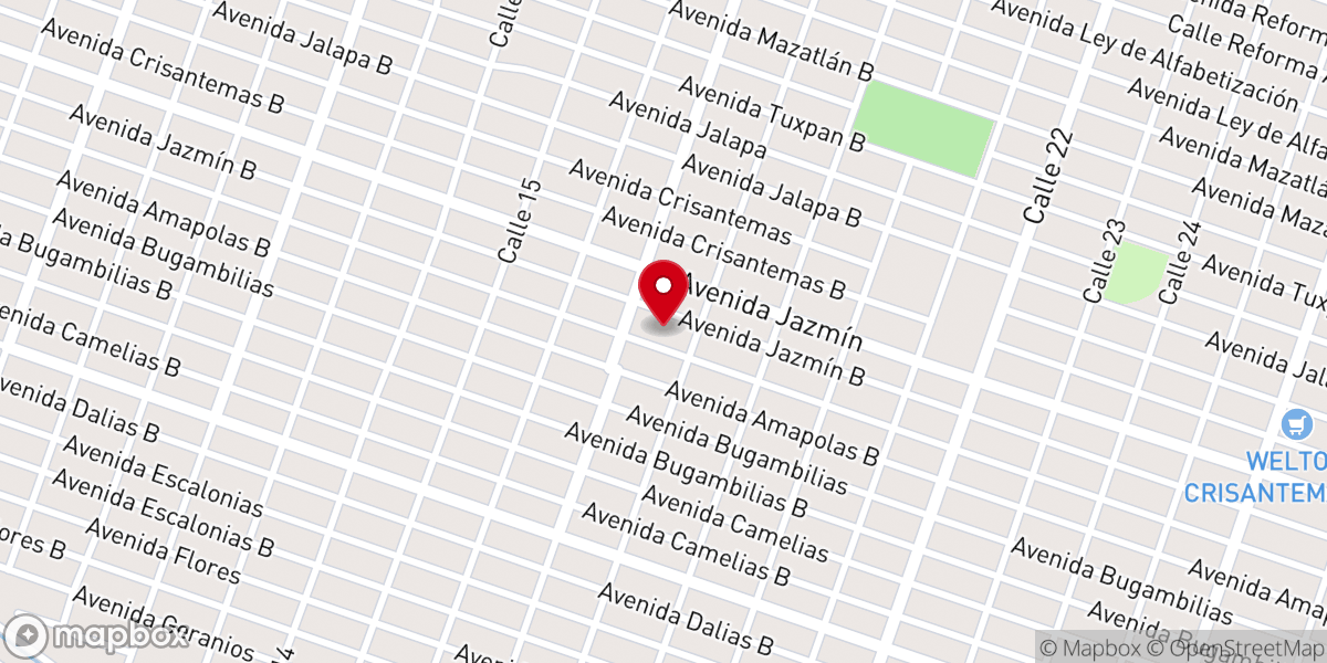 Map showing location of Parroquia del Espiritu Santo