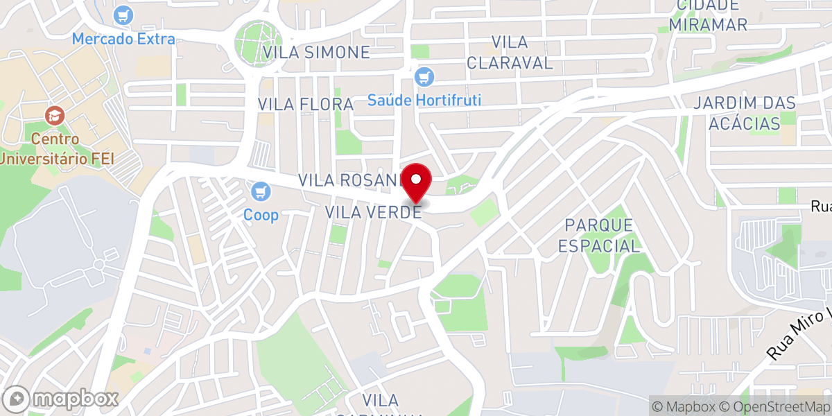 Map showing location of Igreja Pentecostal O Senhor É Minha Bandeira