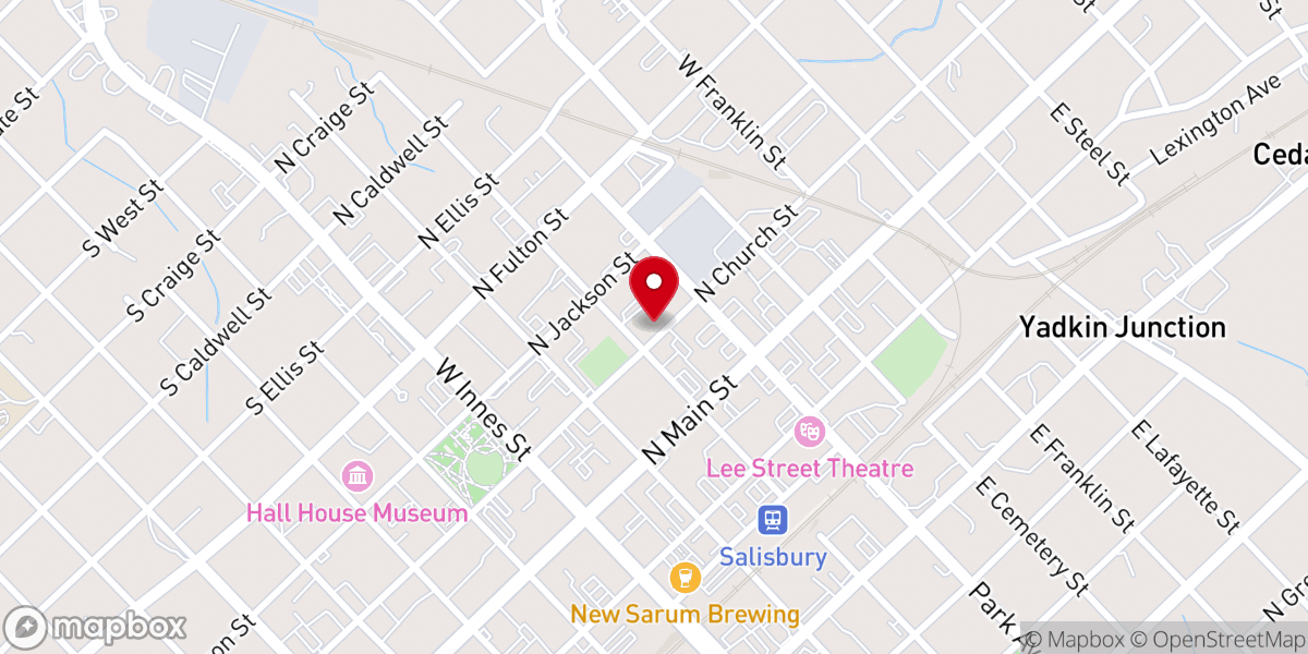 Map showing location of Soldiers Memorial African Methodist Episcopal Zion Church