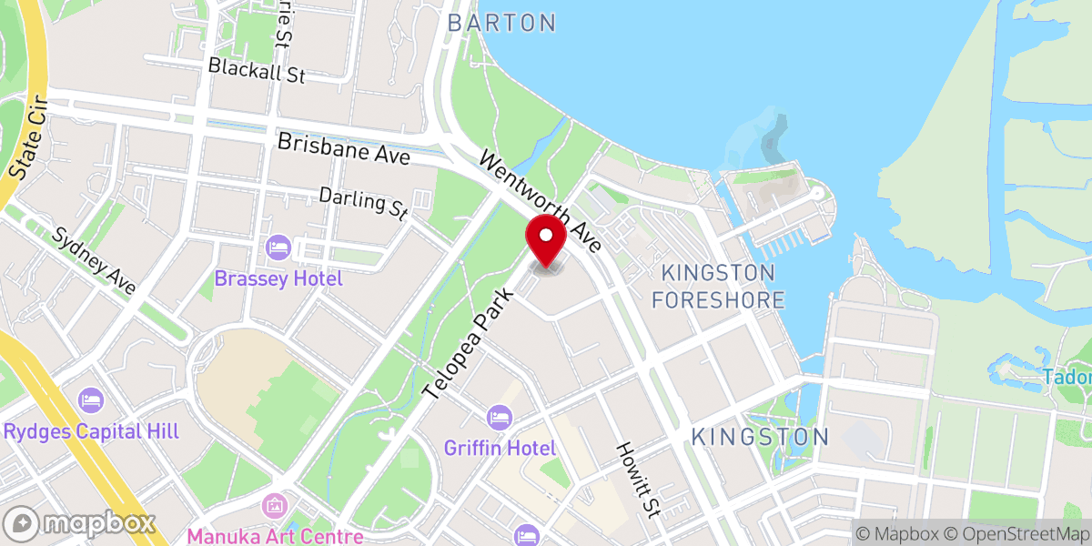Map showing location of St Nicholas Greek Orthodox Church, Canberra