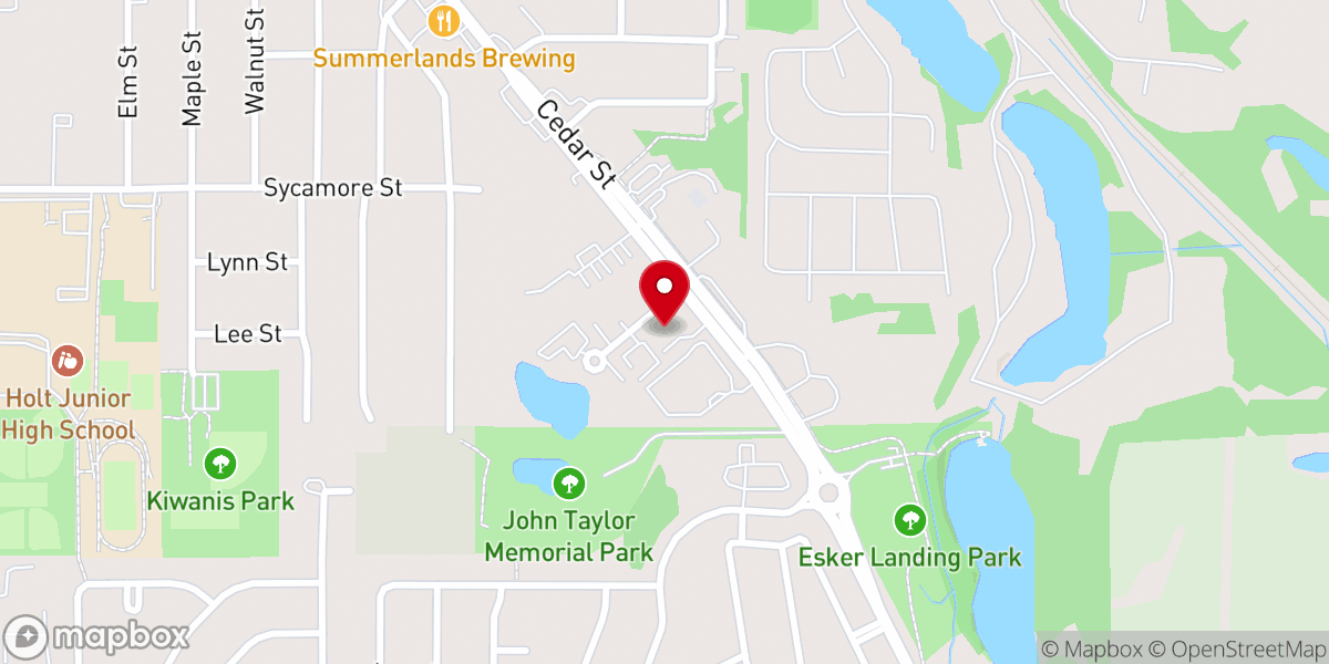 Map showing location of New Life International Church