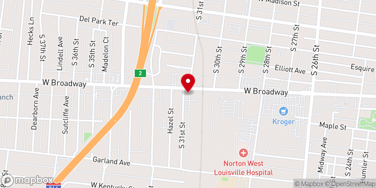 Map showing location of In Christ Chapel USA Inc