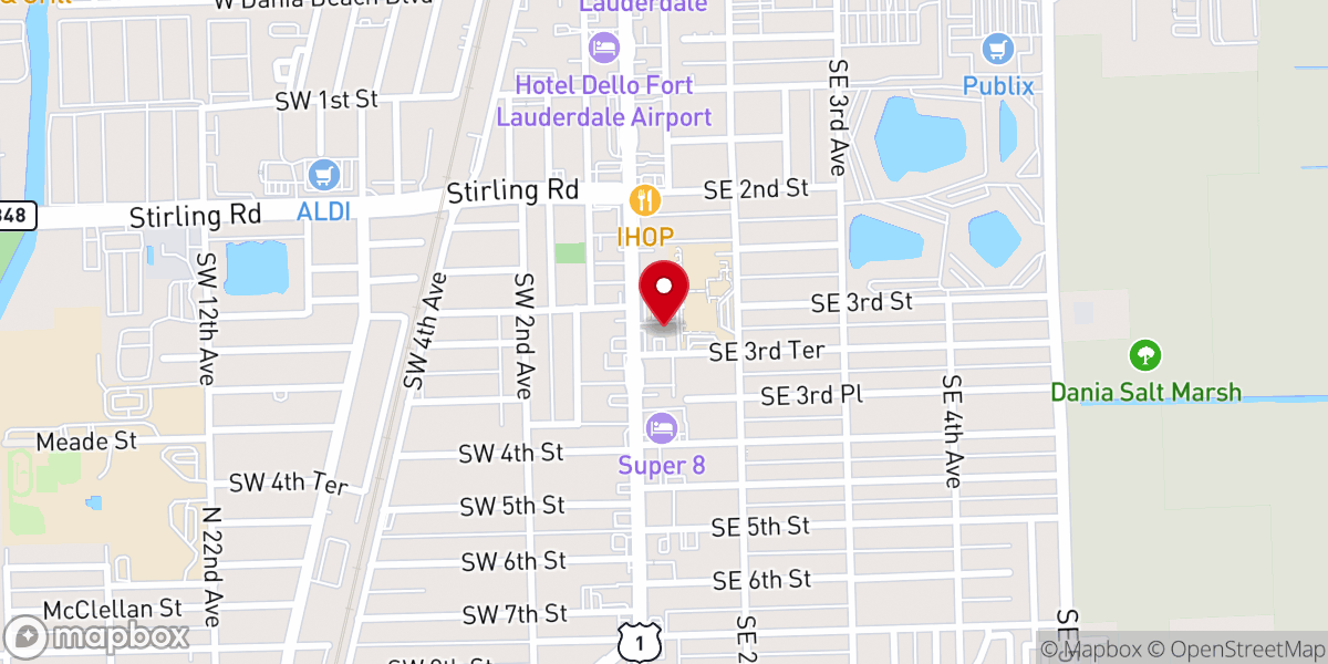Map showing location of Yeshua Ministries