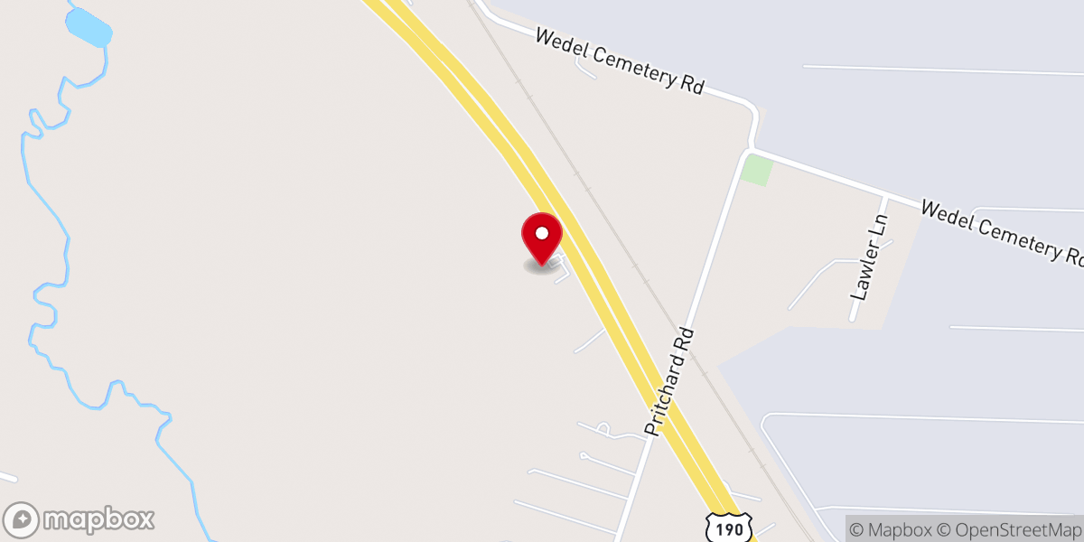 Map showing location of Heidenheimer Church of Christ