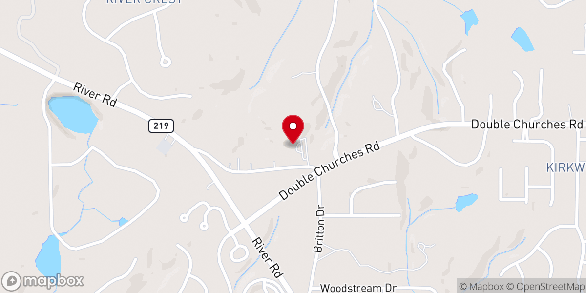 Map showing location of Maranatha Baptist Church