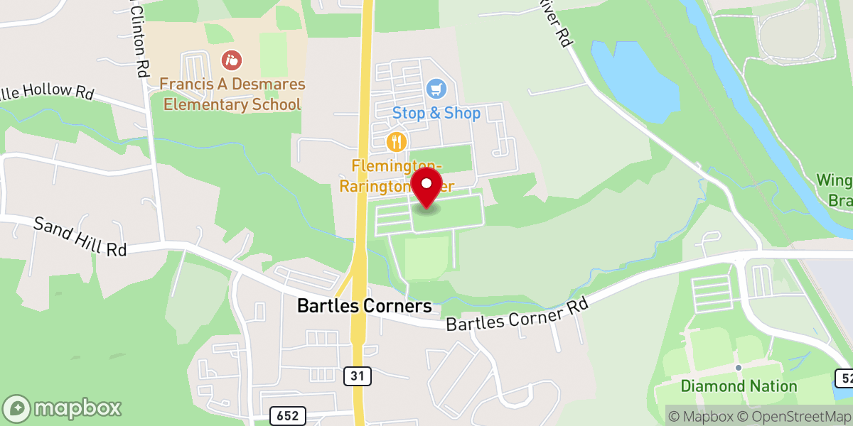 Map showing location of HealthQuest Fitness