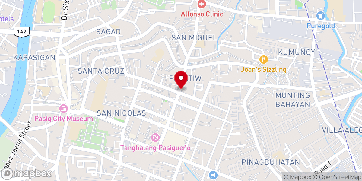 Map showing location of PASIG Lighthouse Bible Baptist Church PASIG City Philippines