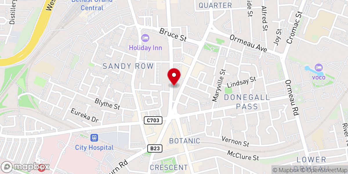 Map showing location of The Church of Pentecost - Belfast (PIWC)