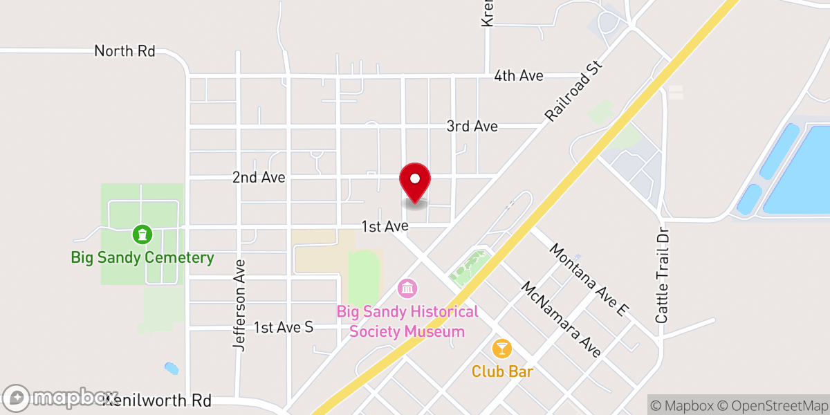 Map showing location of Christ Lutheran Church