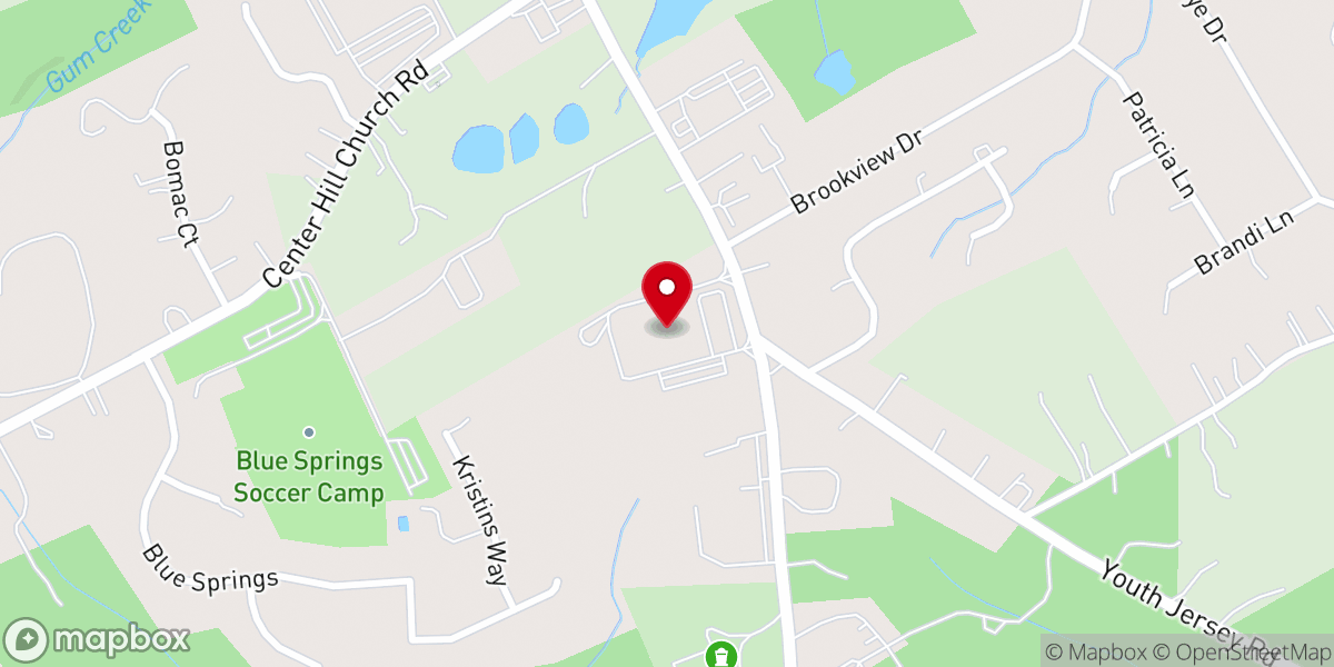 Map showing location of Chapel Woods Presbyterian Church