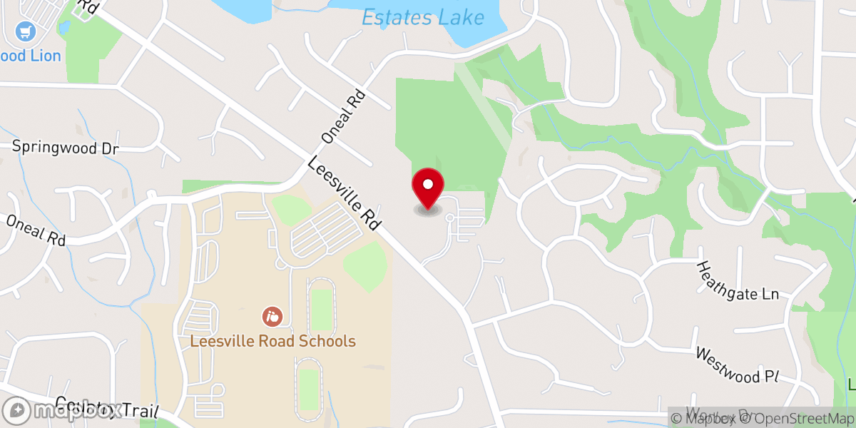 Map showing location of Tabernacle Baptist Church