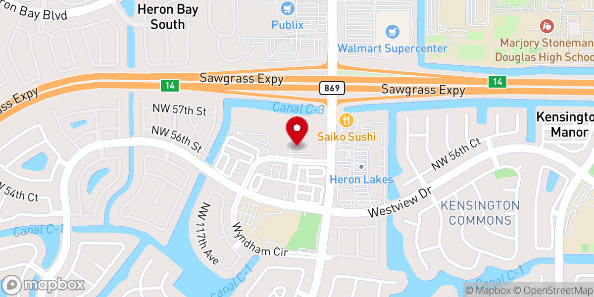 Map showing location of Parkridge Christian Academy