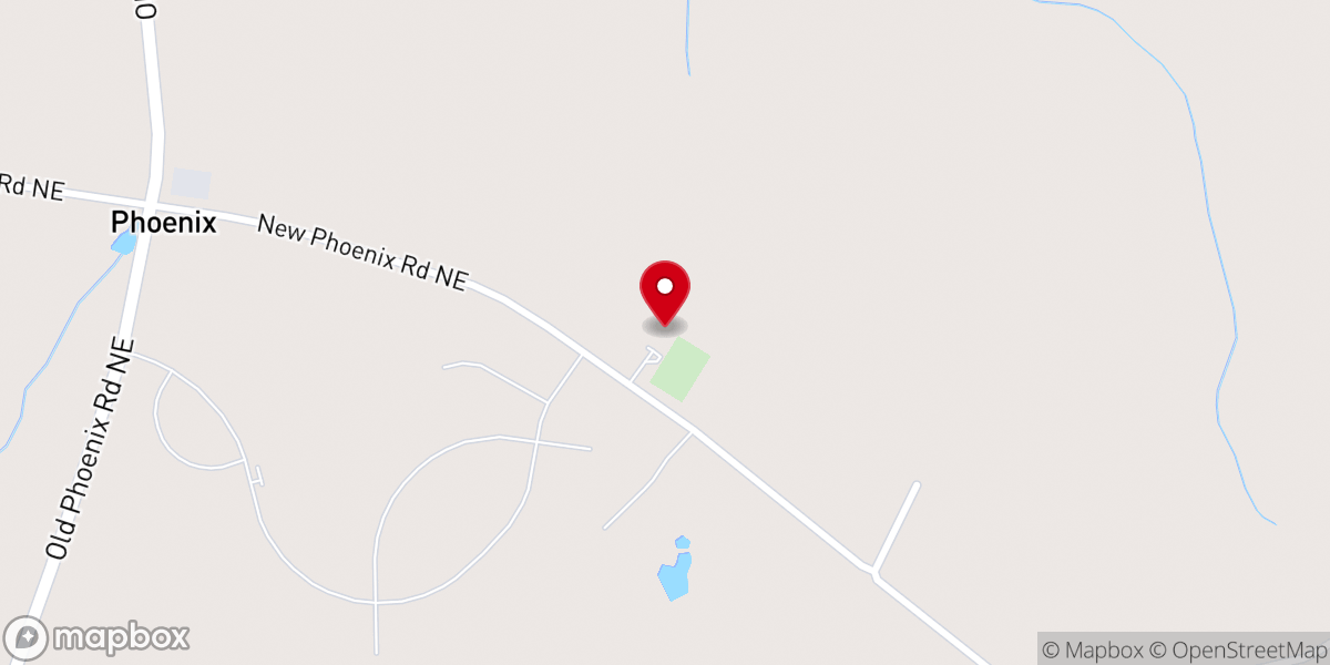 Map showing location of Philadelphia United Methodist