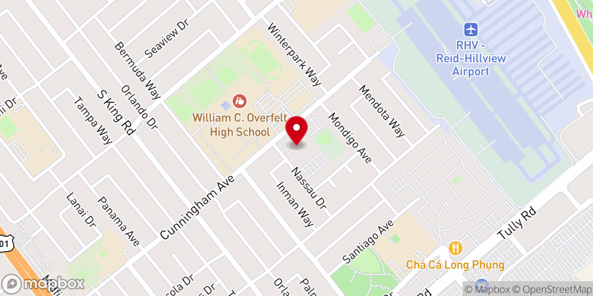 Map showing location of Most Holy Trinity Catholic Church