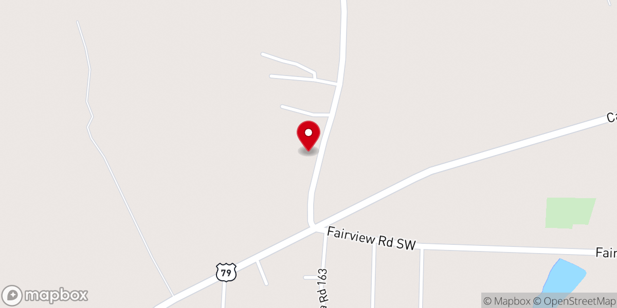 Map showing location of Mount Olive Missionary Baptist Church