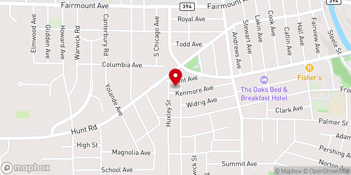 Map showing location of Seventh Day Adventist Church