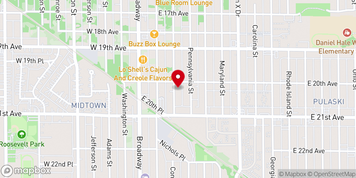 Map showing location of Morning Star Missionary Baptist Church