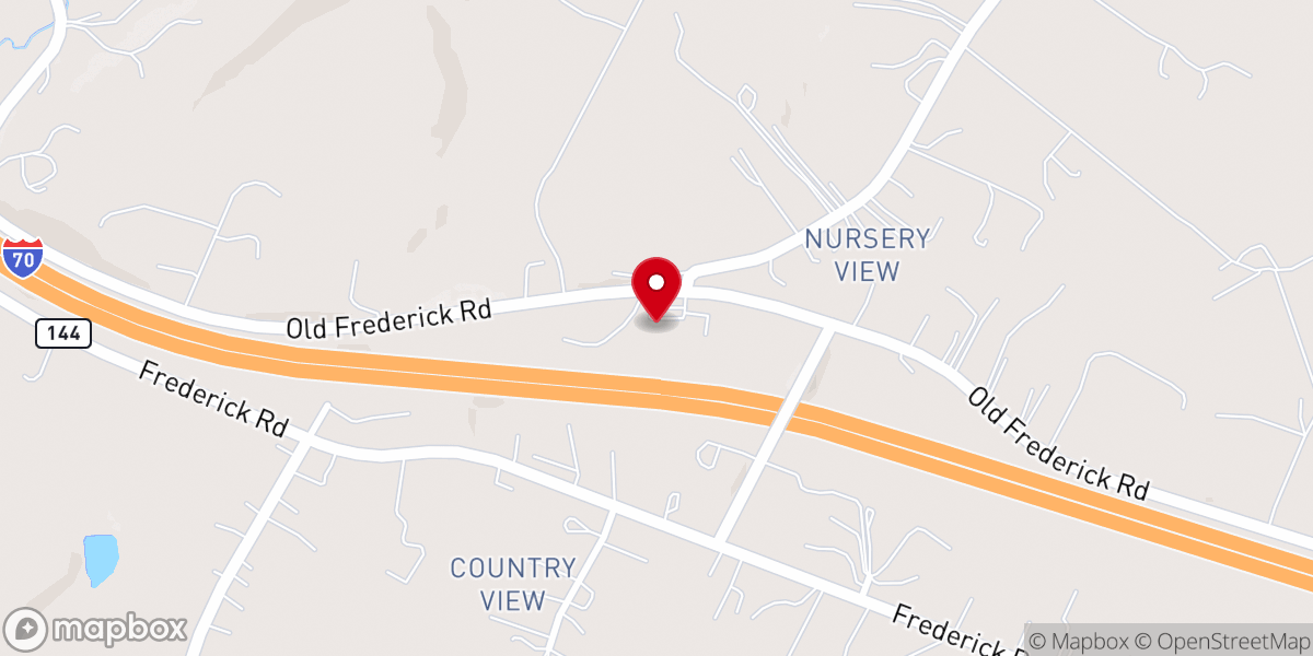 Map showing location of Mt. Airy Presbyterian Church, PCA