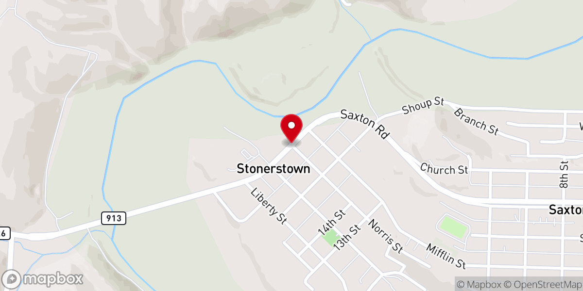 Map showing location of Stonerstown
