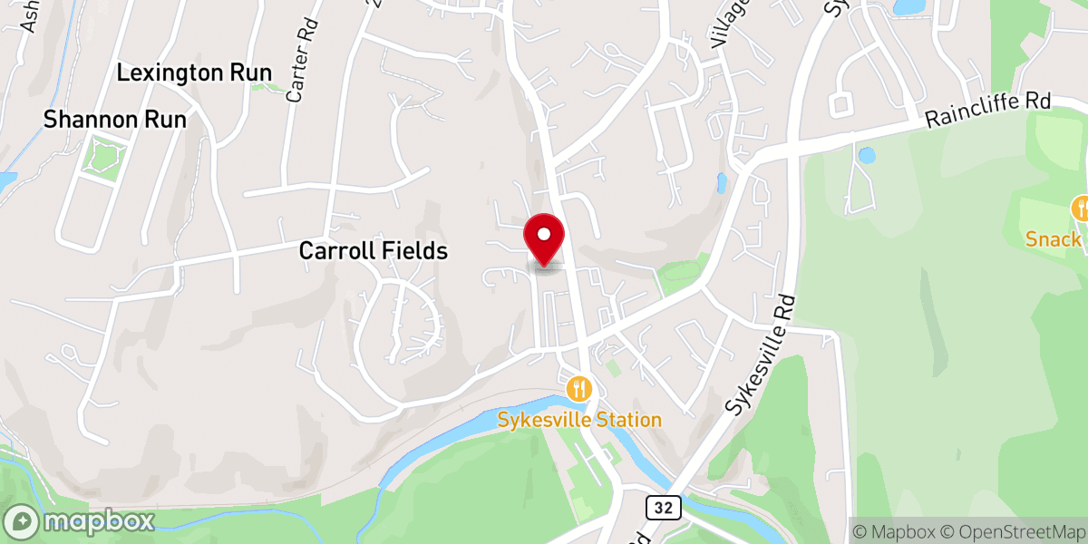 Map showing location of St. Paul’s United Methodist Church