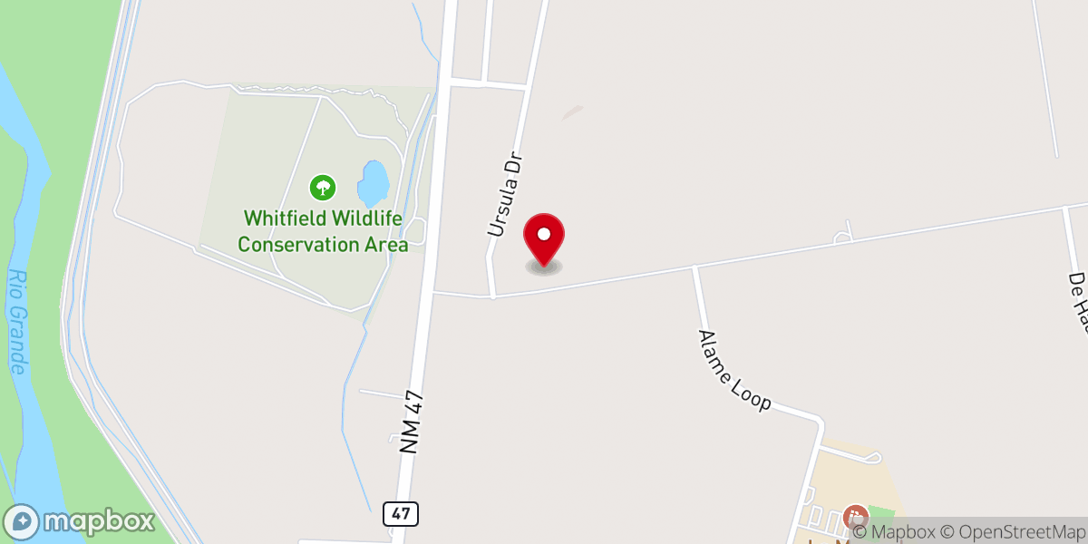 Map showing location of Belen United Pentecostal Church
