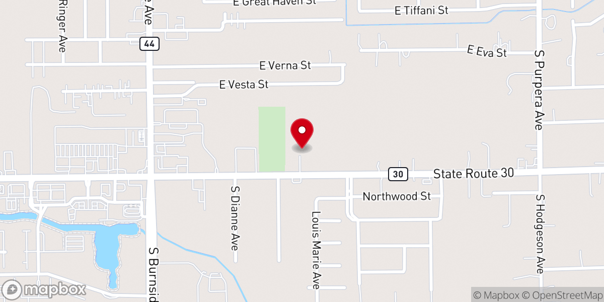 Map showing location of Divine Grace Temple